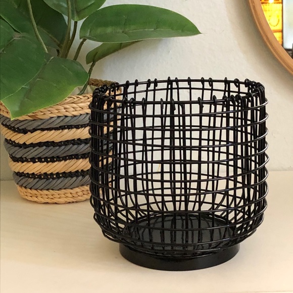 Kirkland Signature Accents Kirklands Candle Holder Black Wire